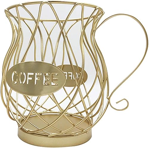 Soporte para cápsulas de café, con forma de taza, organizador de cestas de almacenamiento para estación de café, bar, restaurante, sala de té,