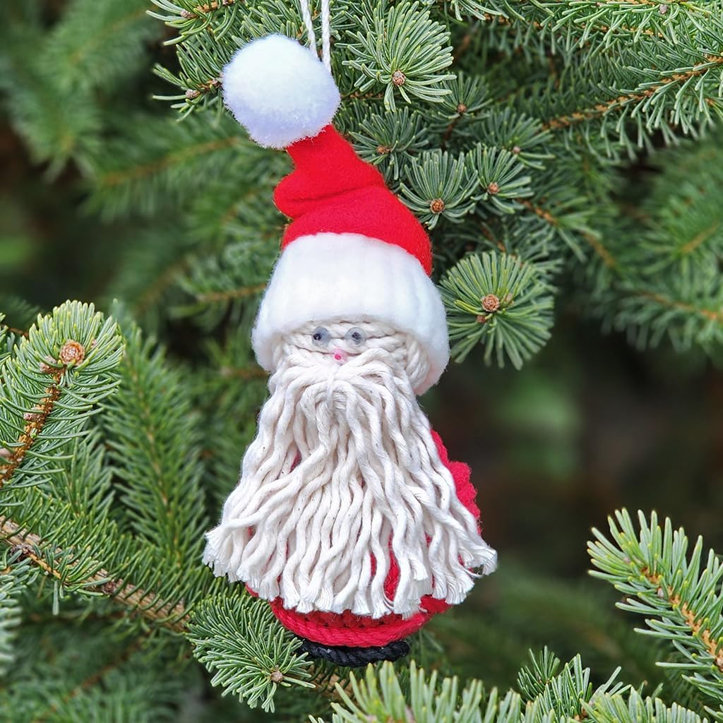 Nautical Knot Santa Ornament