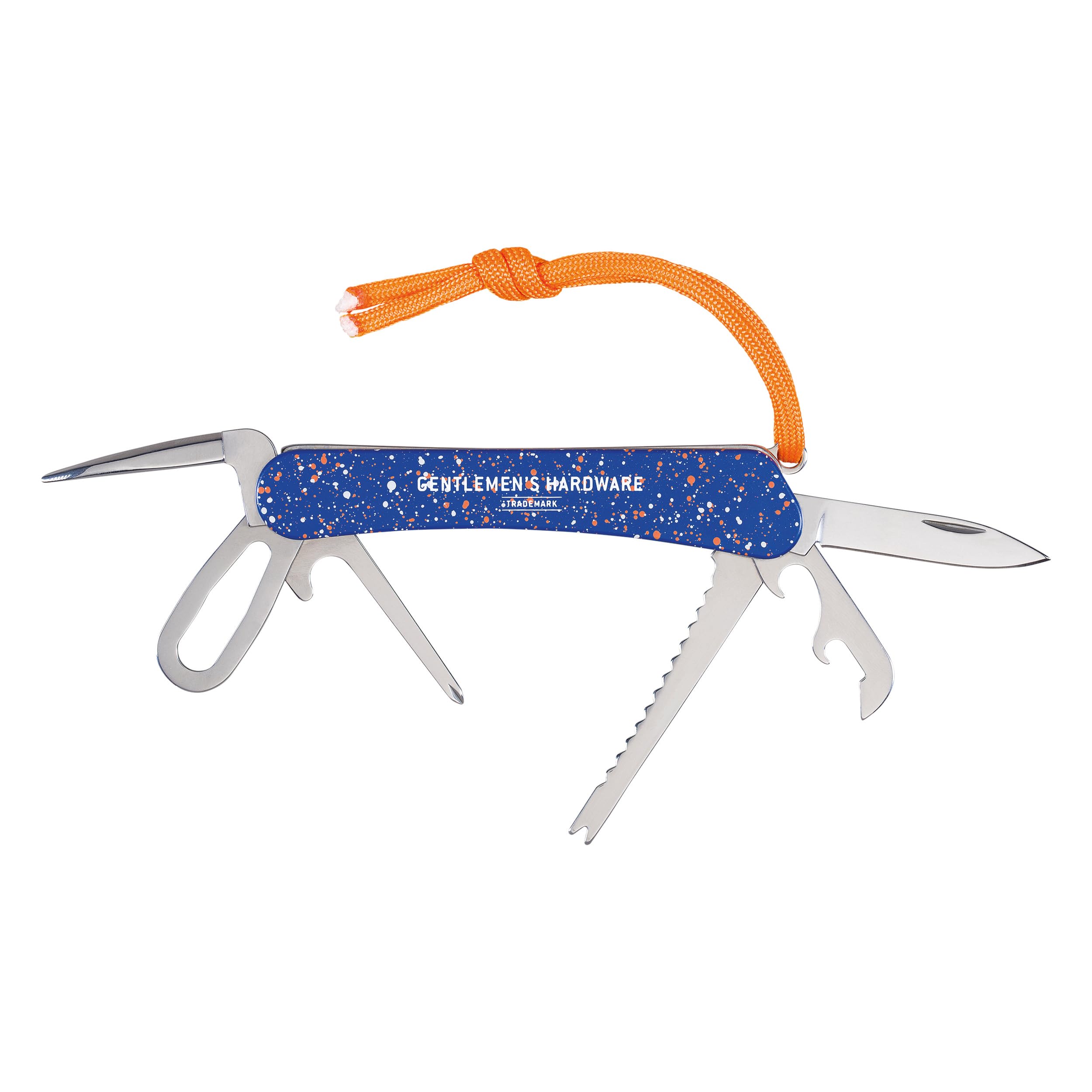 Gentlemen’s Hardware 8-in-1 Multi-Tool Stainless Steel Pocket Tool for Fishing Sailing and Camping, Marine