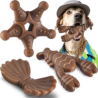 NEZIN Dog Toys for Aggressive Chewers, Indestructible Toys for Large Dogs, Dog Chew for