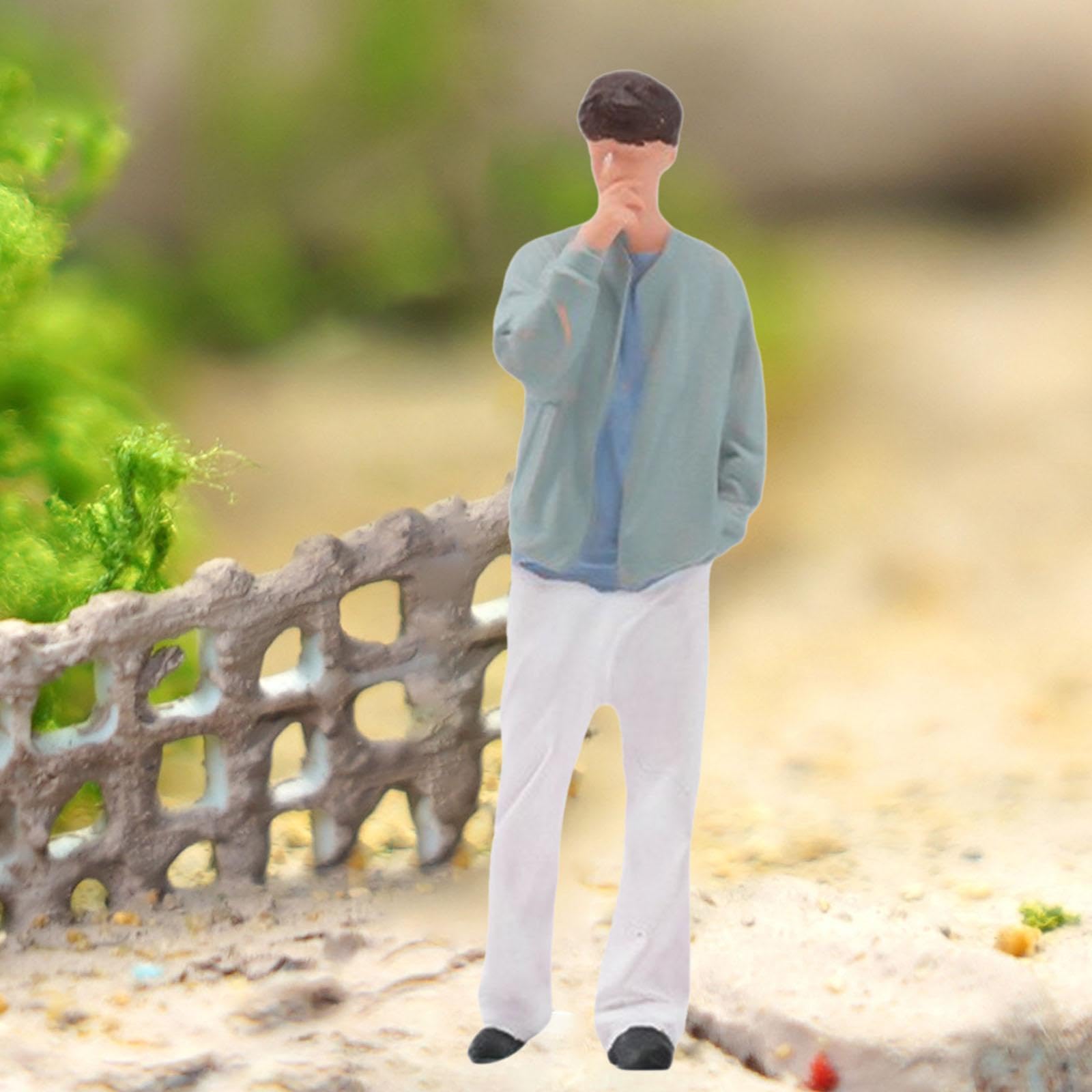 kowaku 1/64 Scale Man Miniature Figure Miniature Scene Figurine Small Tiny Decoration Diorama Photography Prop Dollhouse Accessories — view 7