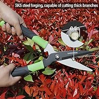 Vista 2 de GARDENWORK Hedge Shears Clippers for Trimmer,Garden Clippers Handheld,Boxwood,Shrubs, Bush Cutters Trimmer with Teflon Coating High Carbon Steel