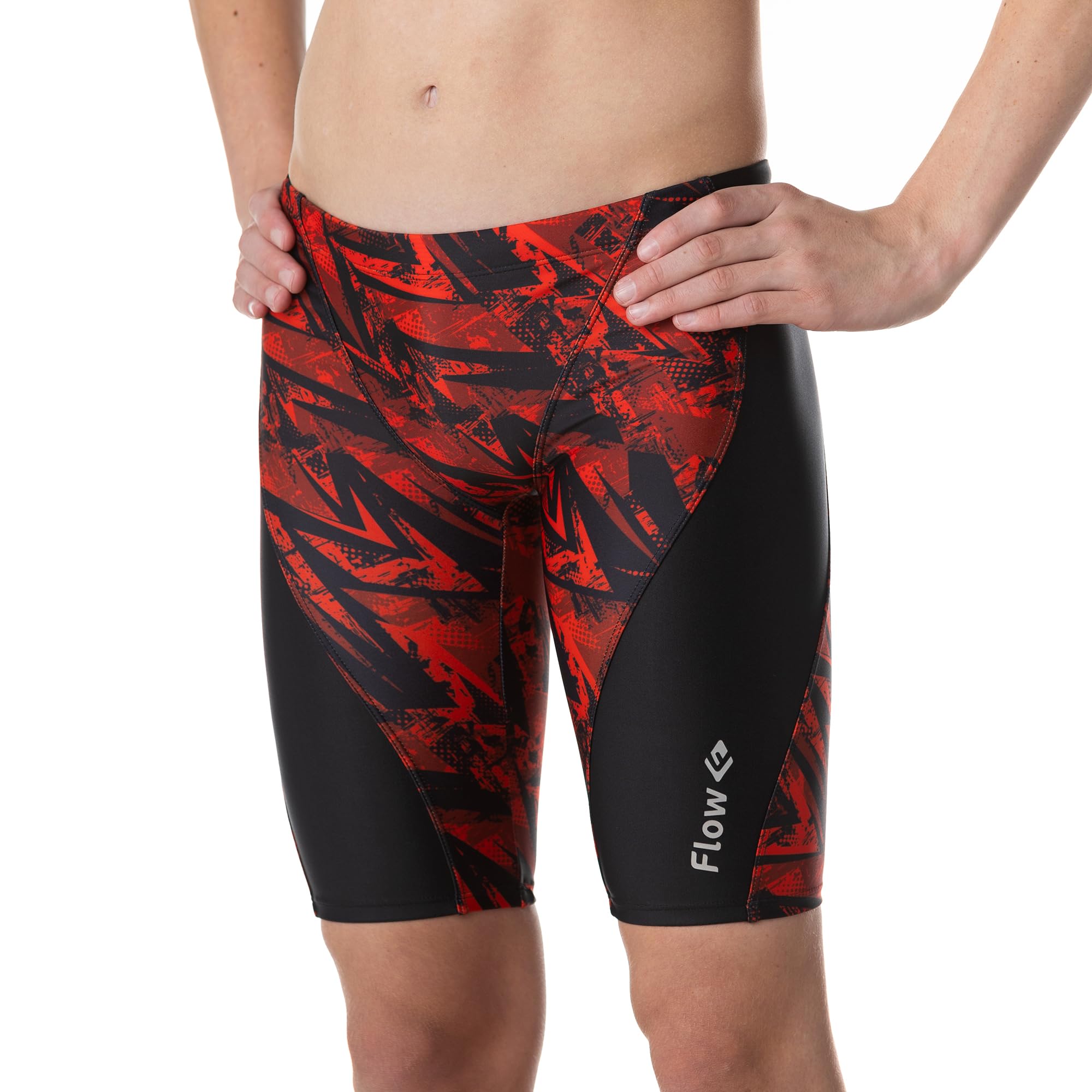 Flow Splice Jammer Swimsuits - Swim Jammers for Swimming in Boys Size 21 to 32 (Recognizer 26)