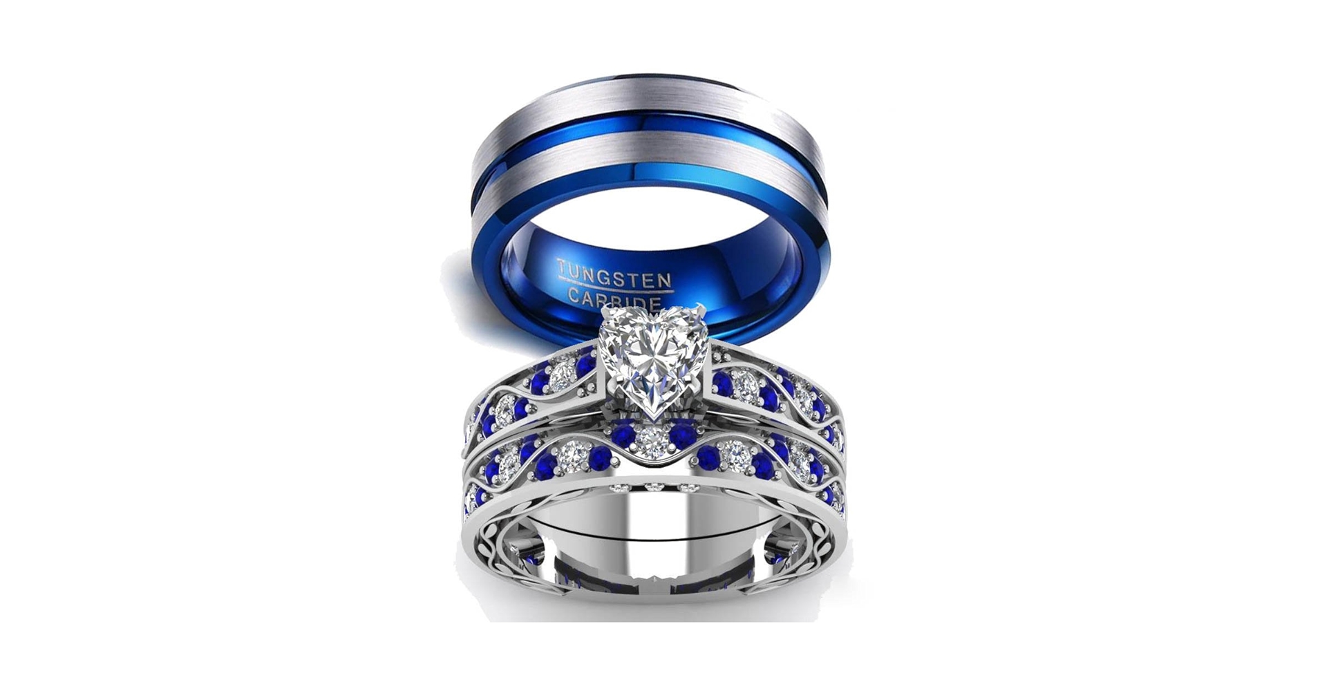 指輪・リング [SET] LOVETOKEN RING (couple set) Amazon.com: LOVERSRING Couple Ring Bridal Sets His Hers