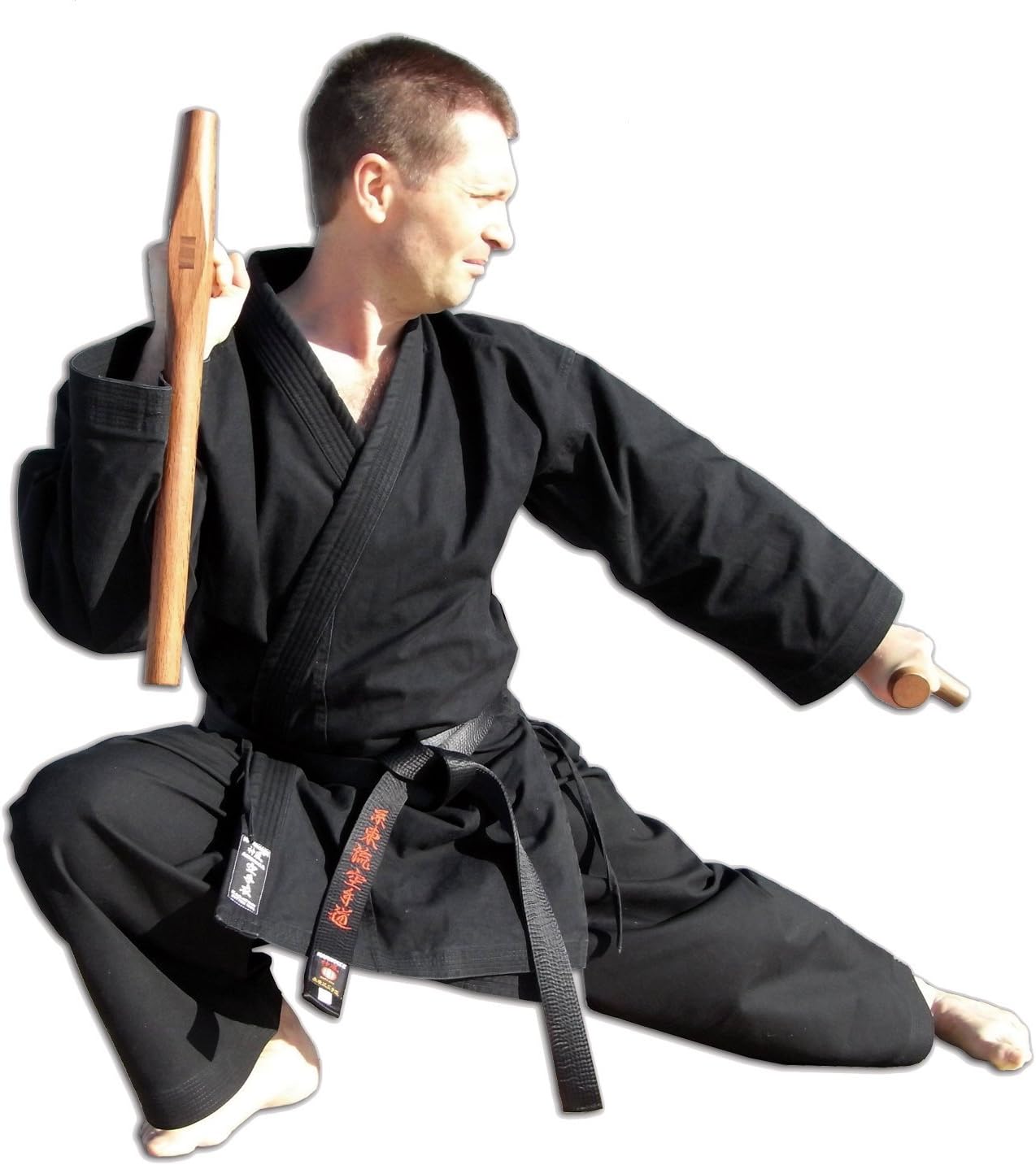 Kamikaze America-Kobudo Karate Gi Jacket Only Black 100% Cotton