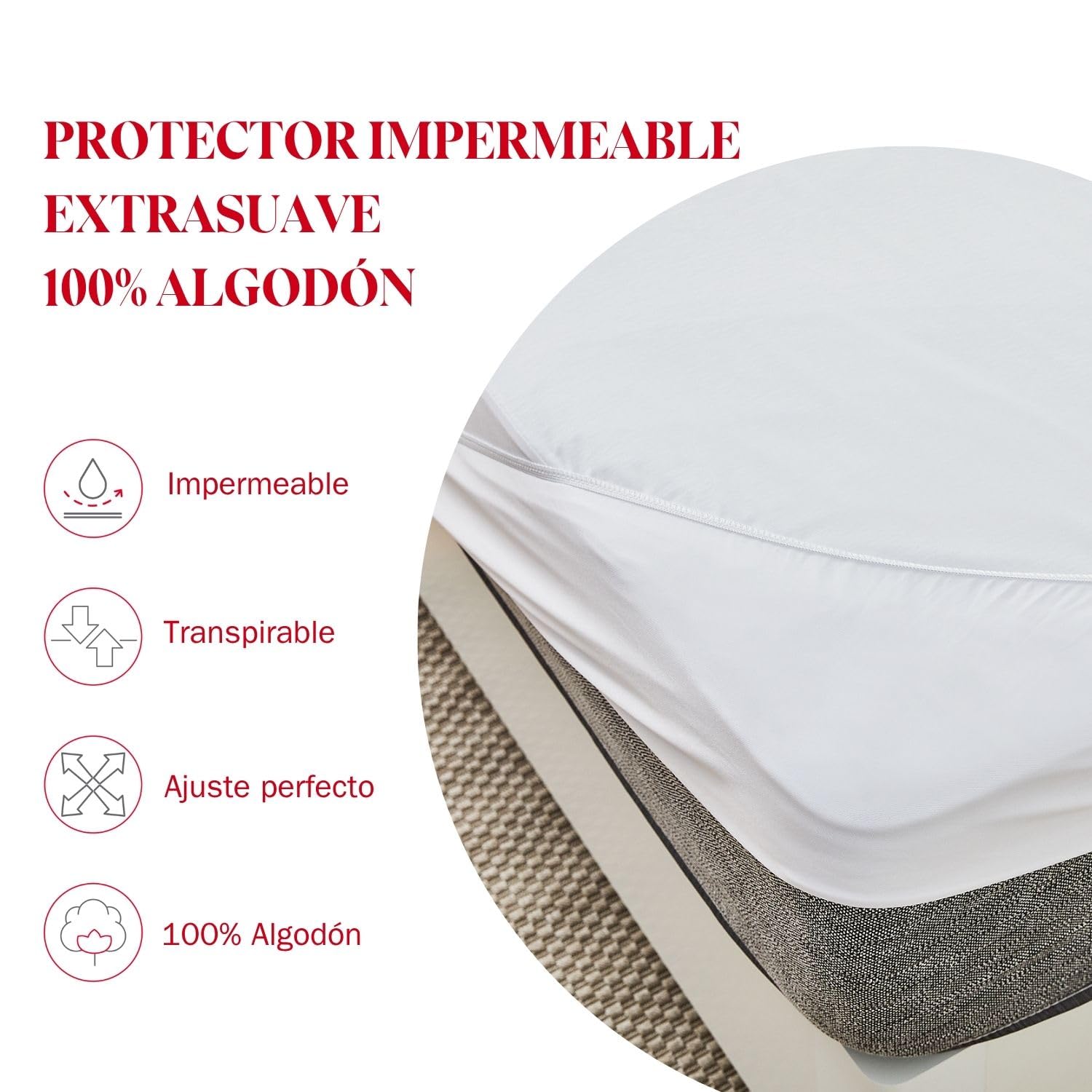Pikolin Home - Wyjątkowo miękki ochraniacz na materac frotte (100% bawełna) z wodoodporną i oddychającą membraną Smartseal®