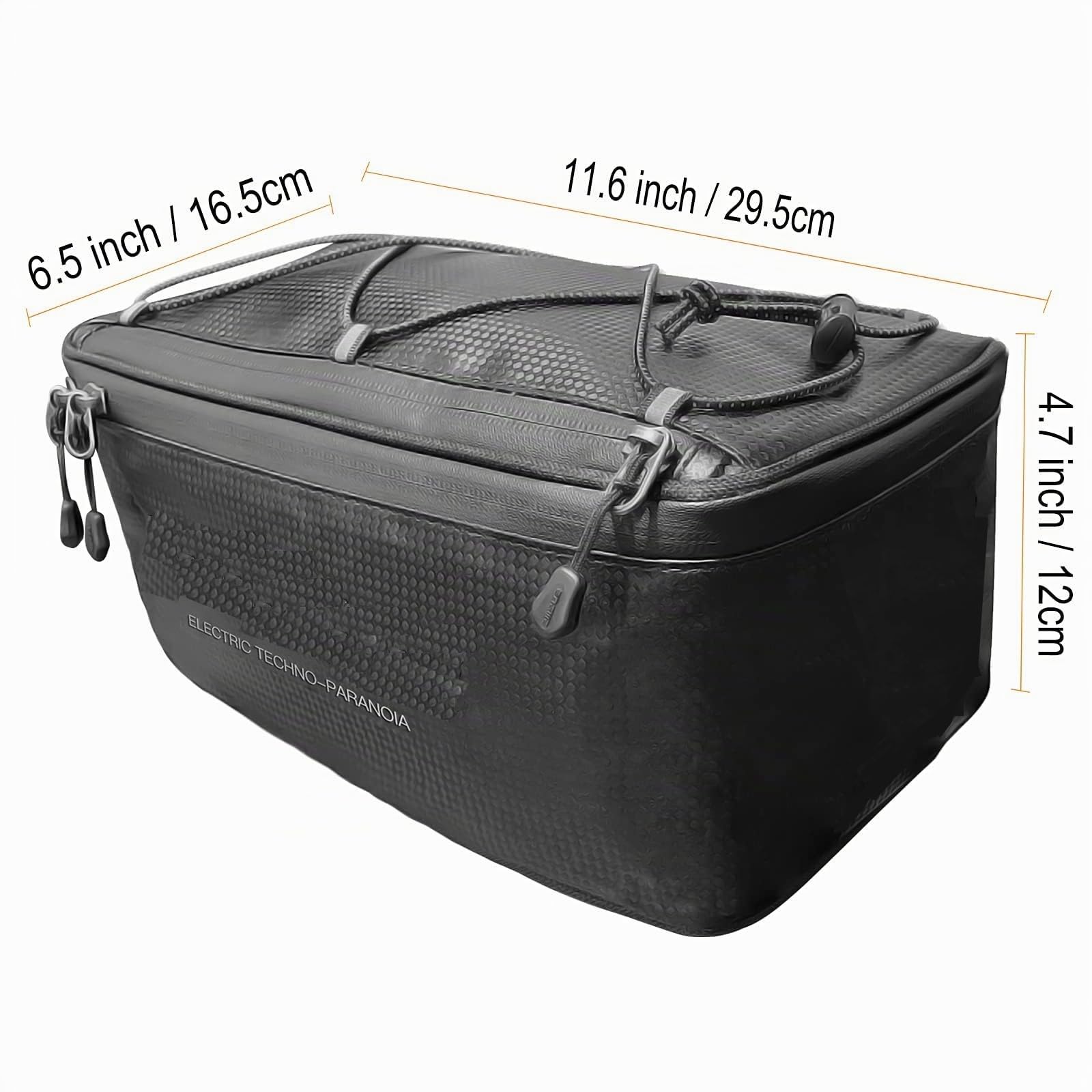 ENGWE E Bike Fahrradtasche 7L wasserdichte Tasche für Gepäckträger Fahrradkoffer Tasche Elektrofahrrad Werkzeugtasche Großes Fassungsvermögen Packtasche Umhängetasche mit Regenschutz Sport & Freizeit