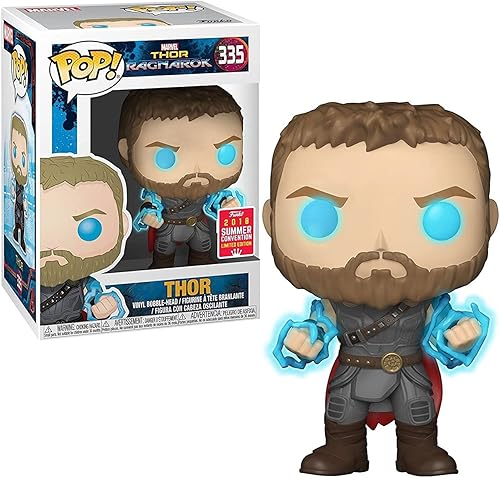Funko POP Marvel: Thor Ragnarok Thor con Odin Force Figura coleccionable 30754, multicolor