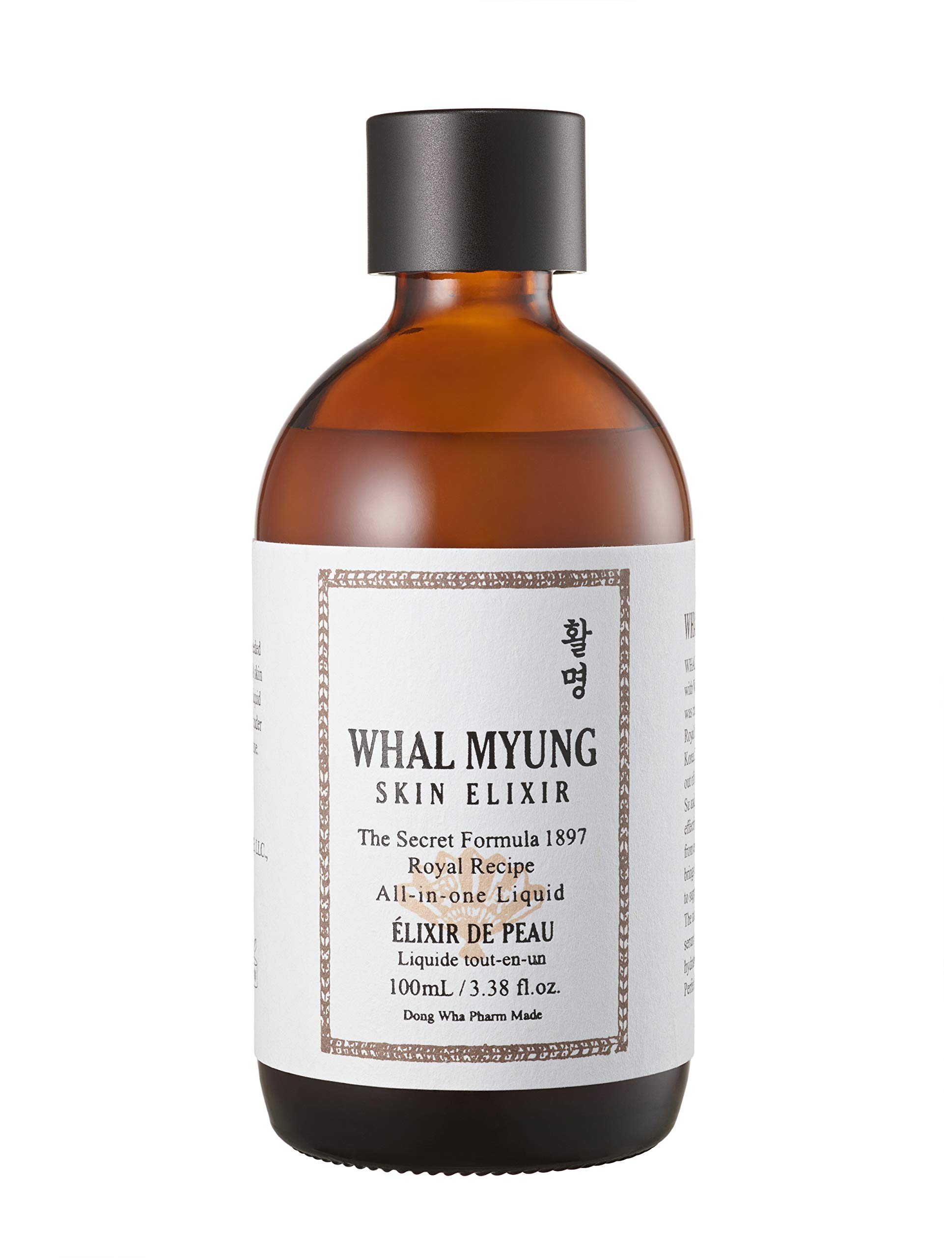 Whal Myung Skin Elixir, All-in-one Face Liquid, Daily Korean Skin Care Routine Clean Beauty, Moisturizer for All Skin Type (3.38 Fl Oz)