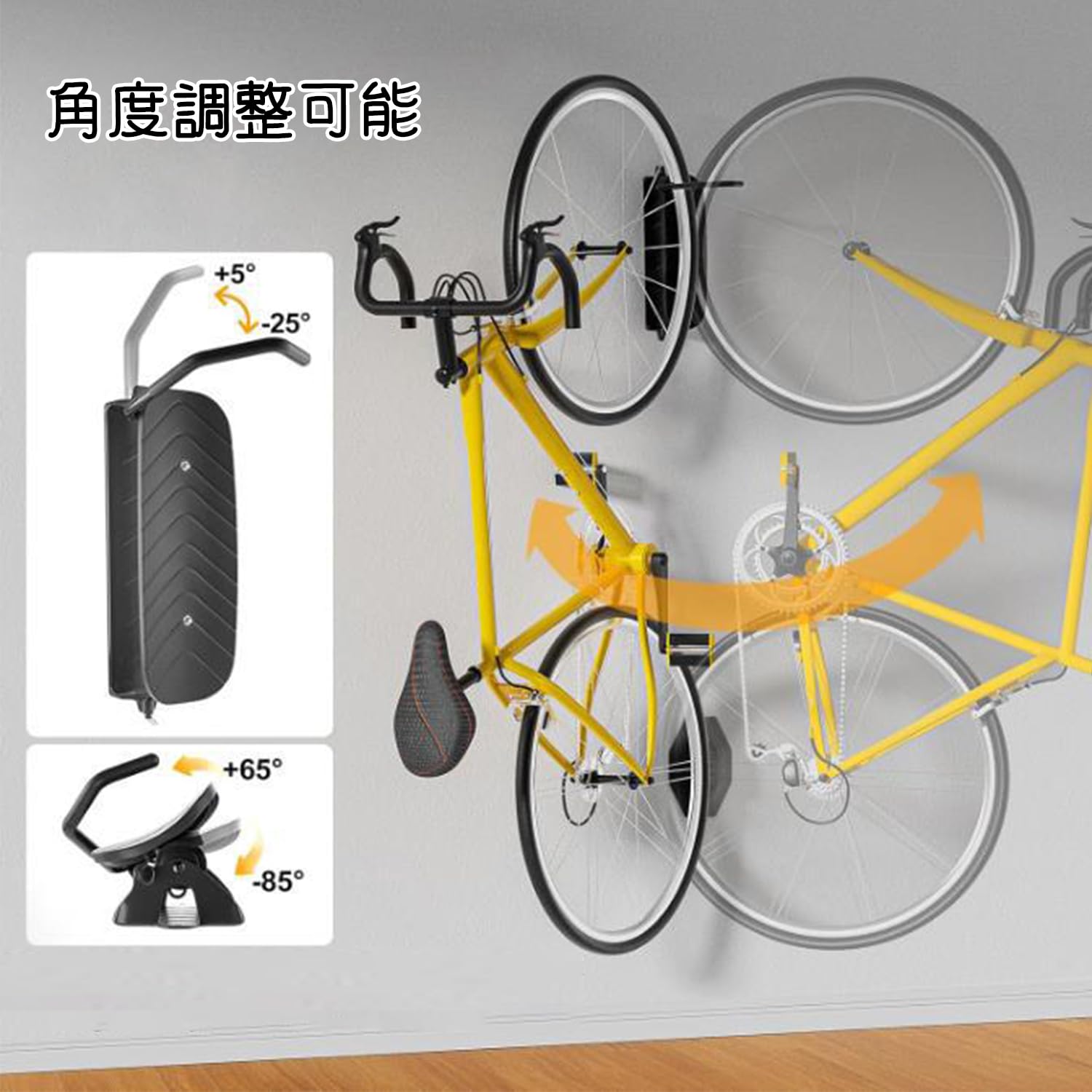 Amazon | diceevil 自転車 スタンド 縦置き バイクハンガー