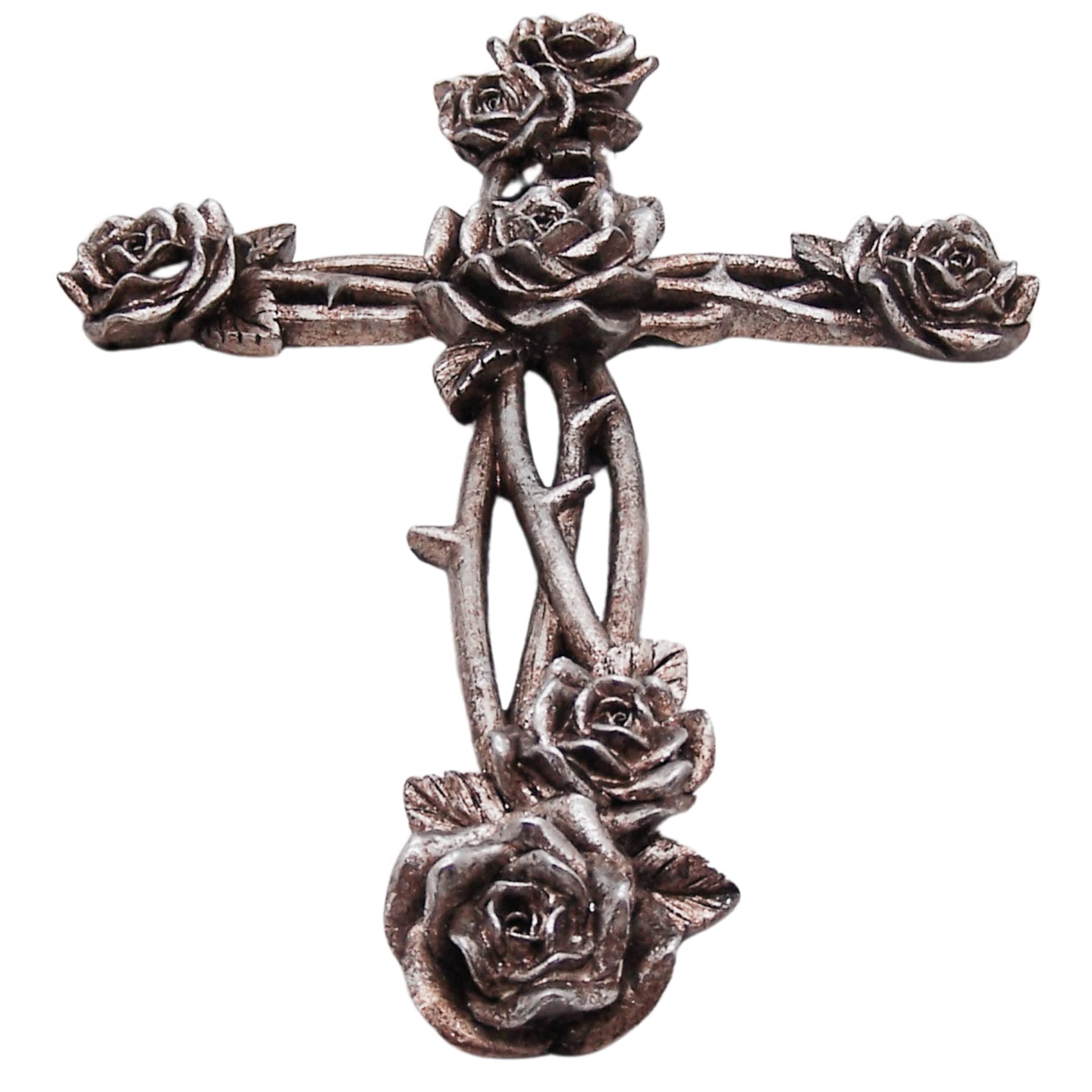 Amazon.com: Intertwined Rose and Thorn Wall Cross, Rustic Décor
