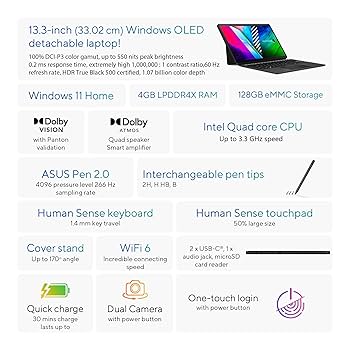 Windowsノート本体 VivobookSlate3300KA Pentium Silver N6000 Ноутбук ASUS Vivobook Go 14 E410KA-EB163T 14