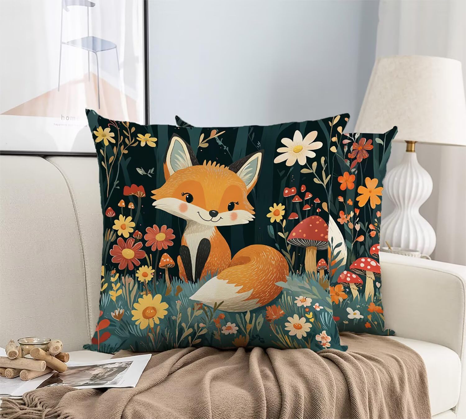 Housse coussin extérieur 50x50 résistant à l'eau pour un confort doux et durable