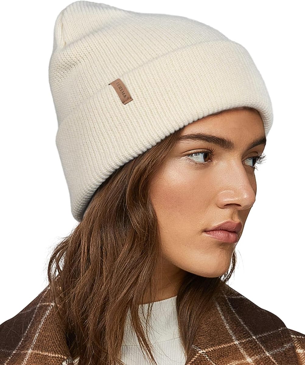 Beanie Hats for Women Men Winter Hats Womens Knitted Slouchy Beanies Cuffed Skull Cap Warm Ski Hat