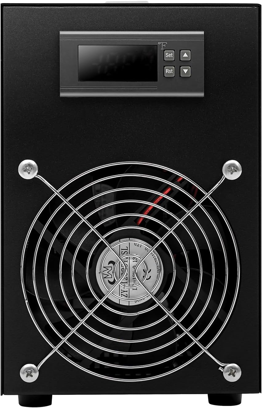 Aquarium Chiller, Aquarium Water Chiller Machine for Hydroponics Cooling System,110V 200W Aquarium Cooling Mahcine with Temperature Adjustment(-58-230℉), Suitable for 15.85 Gallon Fish Tanks
