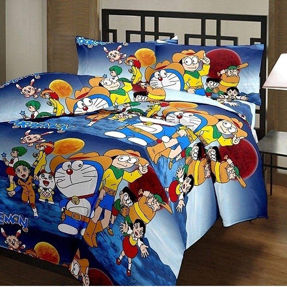 MITULMicrofiber Soft Design Print Reversible Single Bed Double Bed Dohar, Blanket, AC Dohar for Kids (Multicolour) (DOREMON, Single Bed)-picture-40