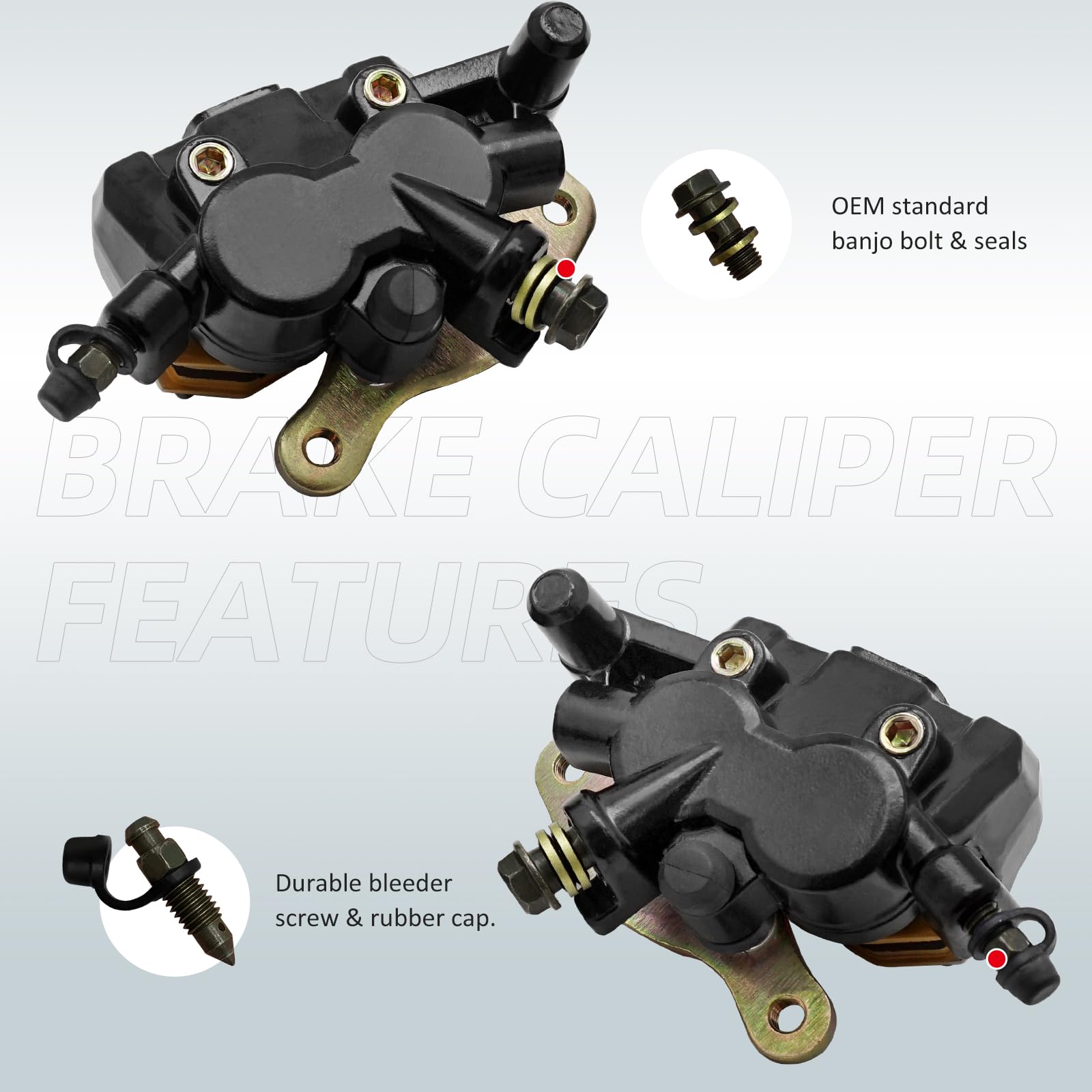 Amazon.com: M MATI Front Left Right Brake Calipers W/Pads for
