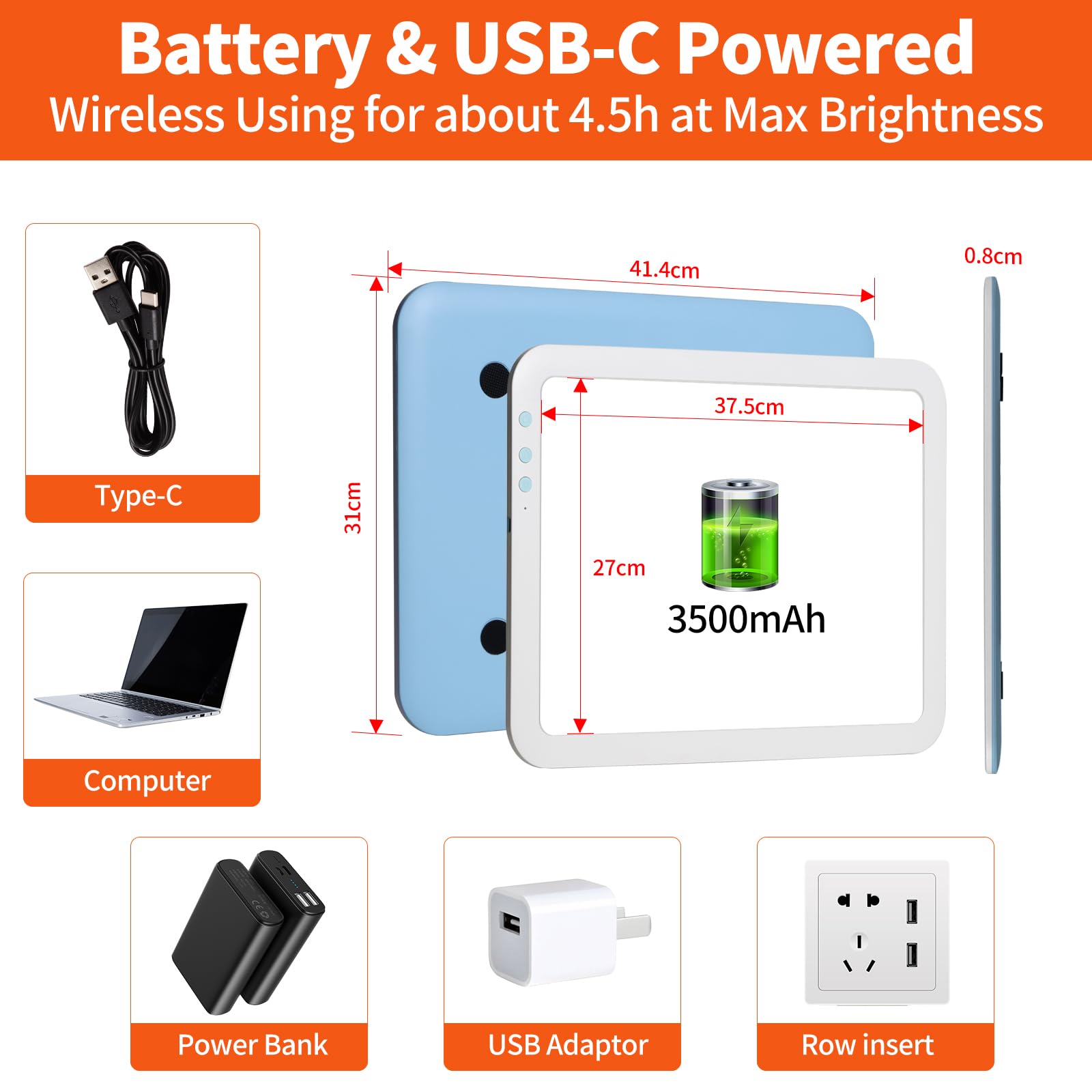 Viitech A4 Light Box For Tracing, Magnetic LED Diamond Art Light Board