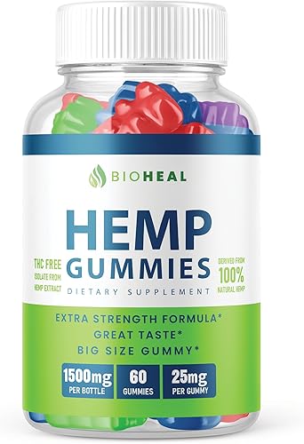 BioHeal - Gomitas de fórmula oficial, gomitas Bioheal con extracto de cáñamo, mezcla de cáñamo extra fuerte, gran sabor, gomita Bio Heal de gran