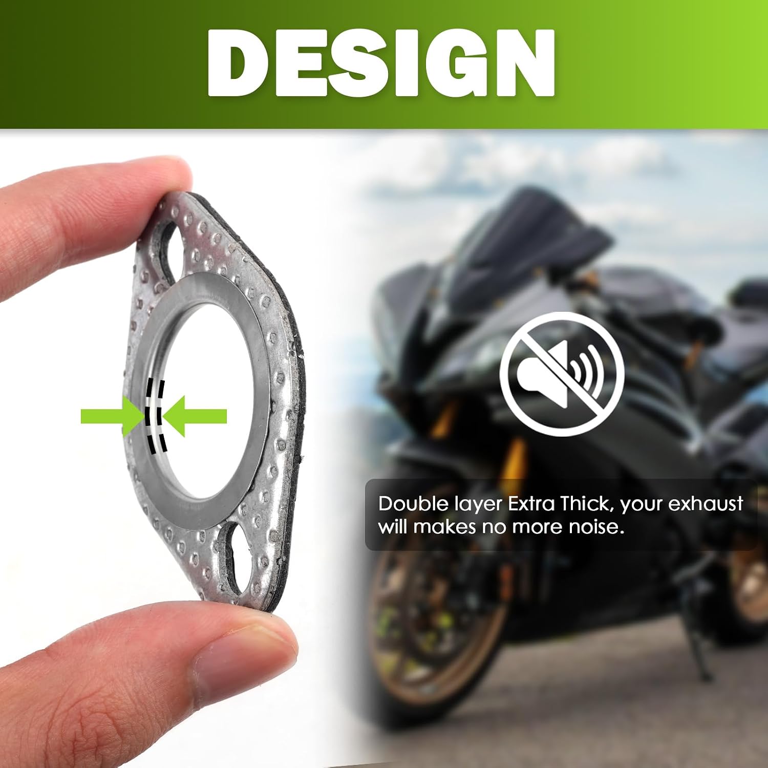 GY6 150cc Engine Exhaust Gasket Kit with Bolts & Nuts,GY6 Exhaust Gasket Kit Fit ATV Scooter Go Kart Moped Exhausts with 50cc 70cc 90cc 110cc 150cc,Exhausts Flange Gaskets Kits