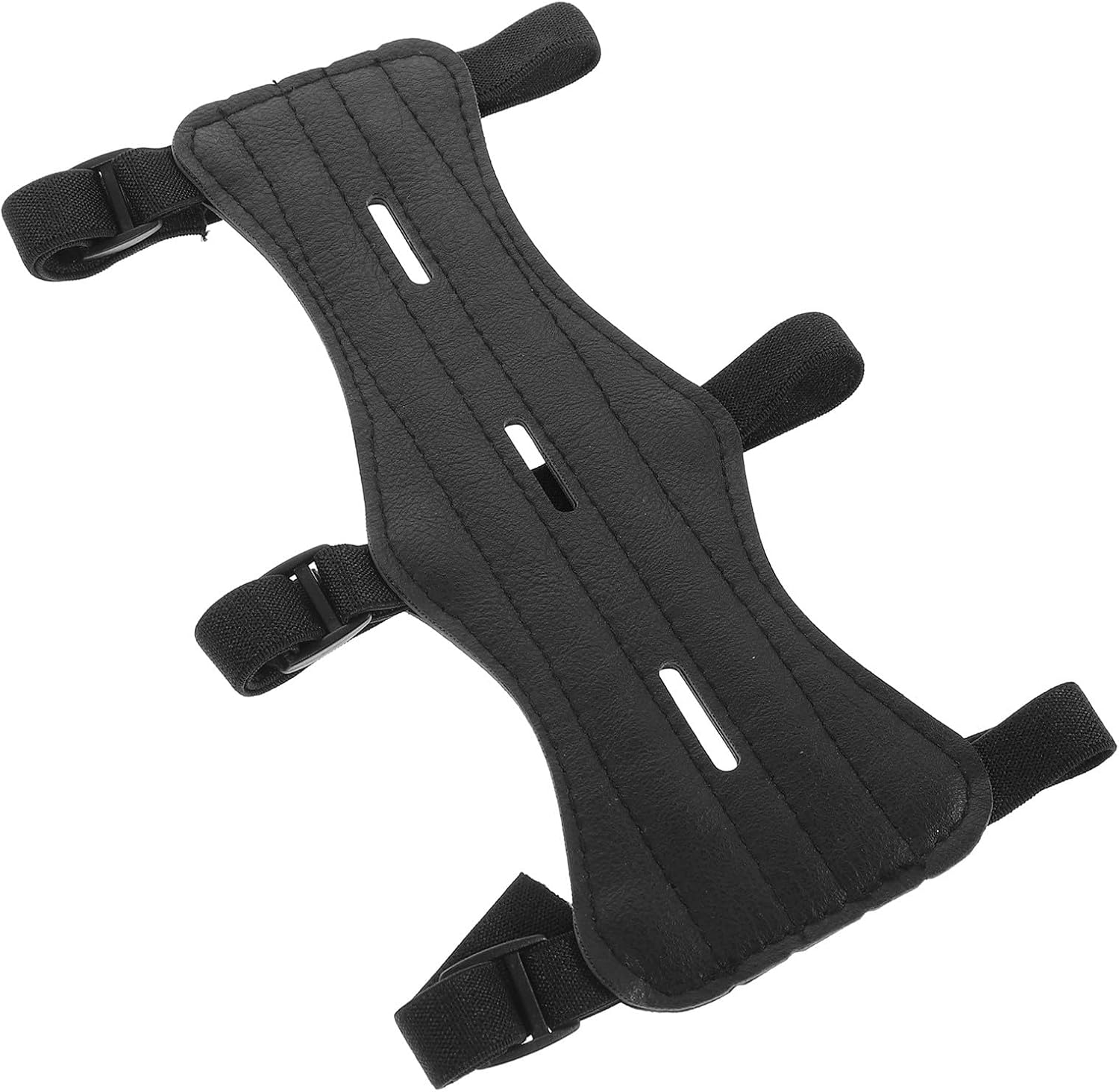 BESTonZON Adjustable Leather Archery Arm Guard Wear-Resistant Portable Bow Arm Protector for Traditional and Hunting, Professional Forearm Sleeve Protective Gear for Outdoor Target Shooting