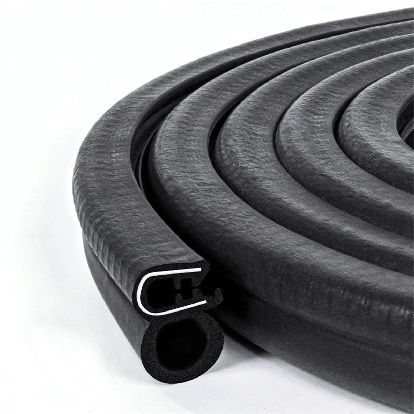 Frvvpl 5M Car Door Seal Strip Rubber Car Door Rubber Seal Strip Universal Soundproof Sealing Strips With Side Pvc Bulb For Boat Home Sealants(5M)