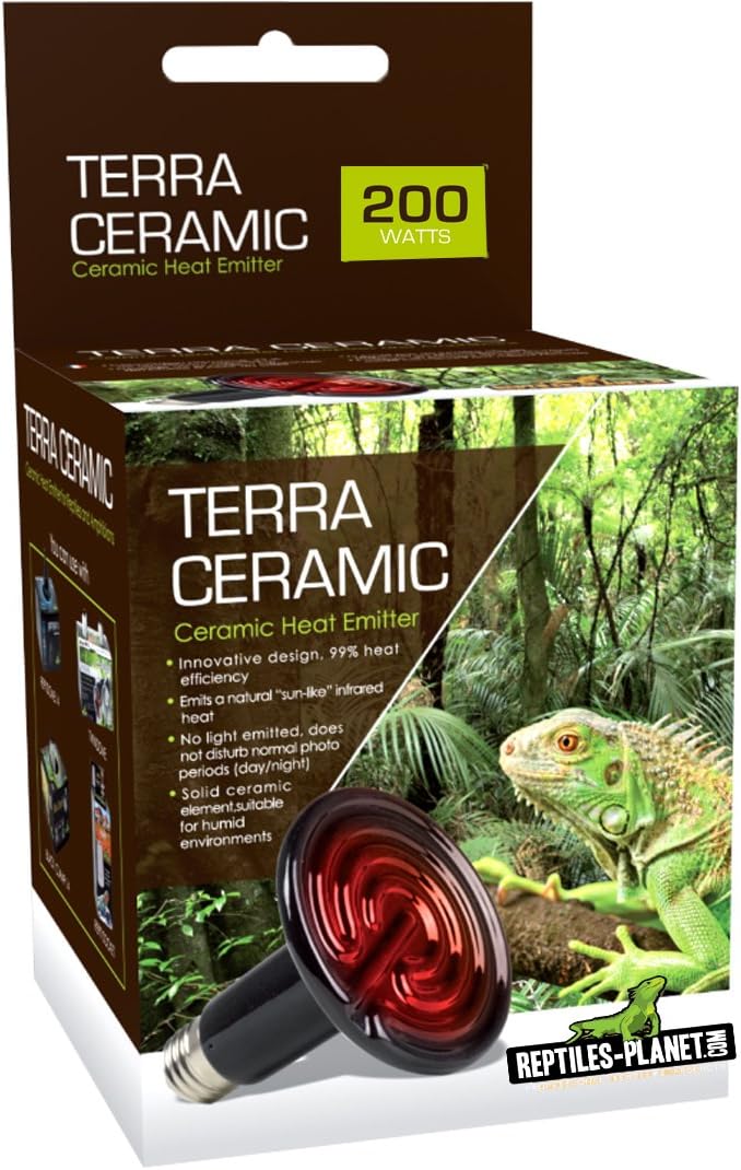 Reptiles-Planet Terra Ceramic Heating Lamp for Reptiles, 200 W