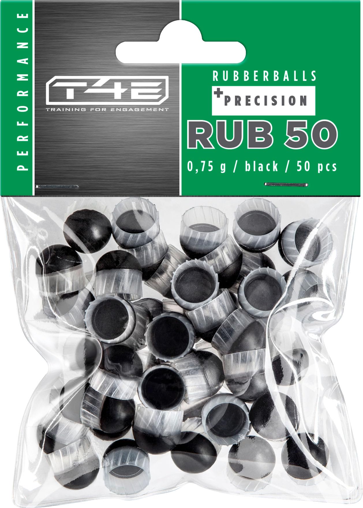 UMAREX T4E,50" precisione nera 0,75G (confezione da 50)