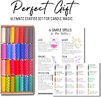 Vista 3 de Juego de mini velas de cera de abeja - 28 unidades - Enrolladas a mano - Varios