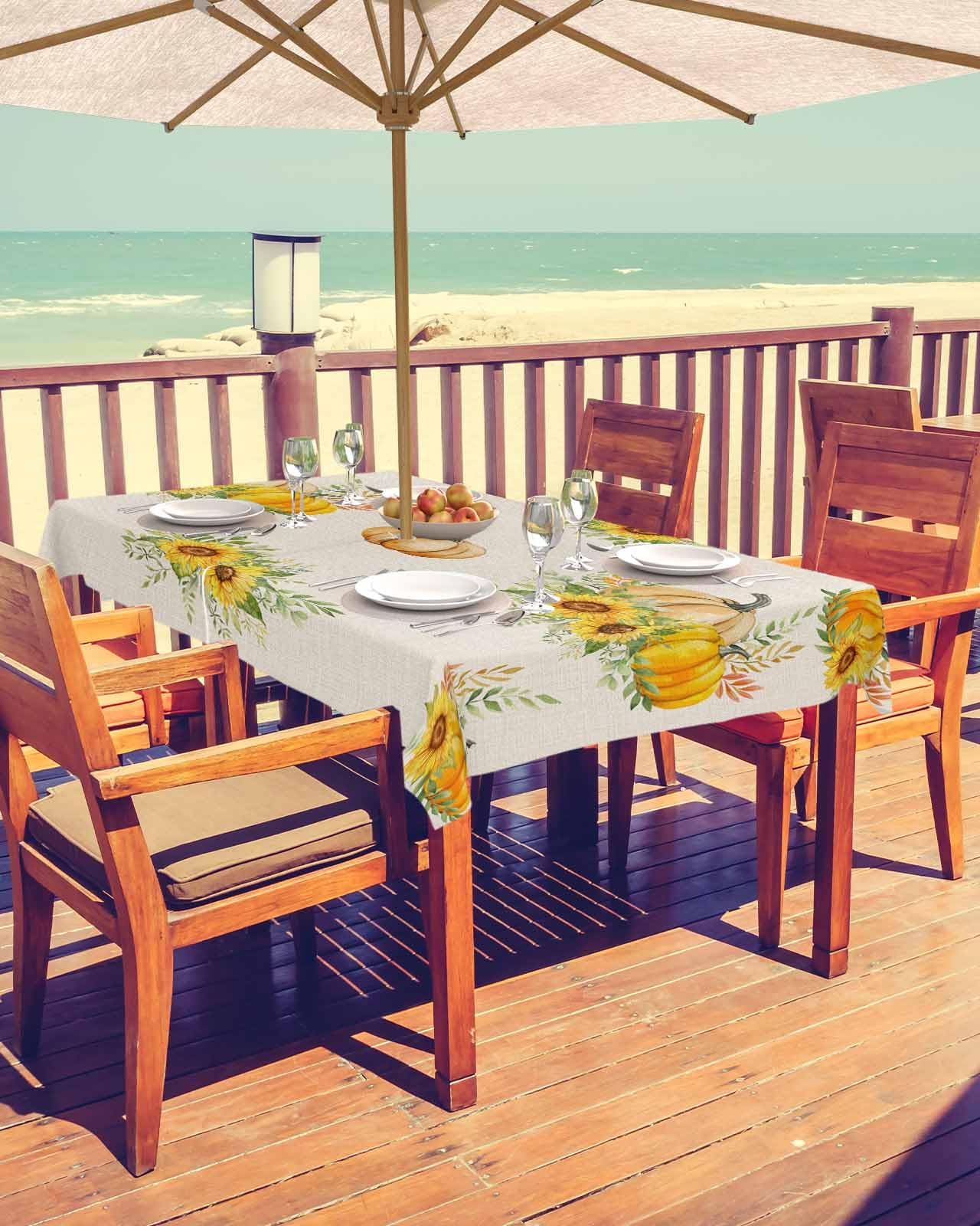 ARTSHOWING Thanksgiving Outdoor Tablecloth 54