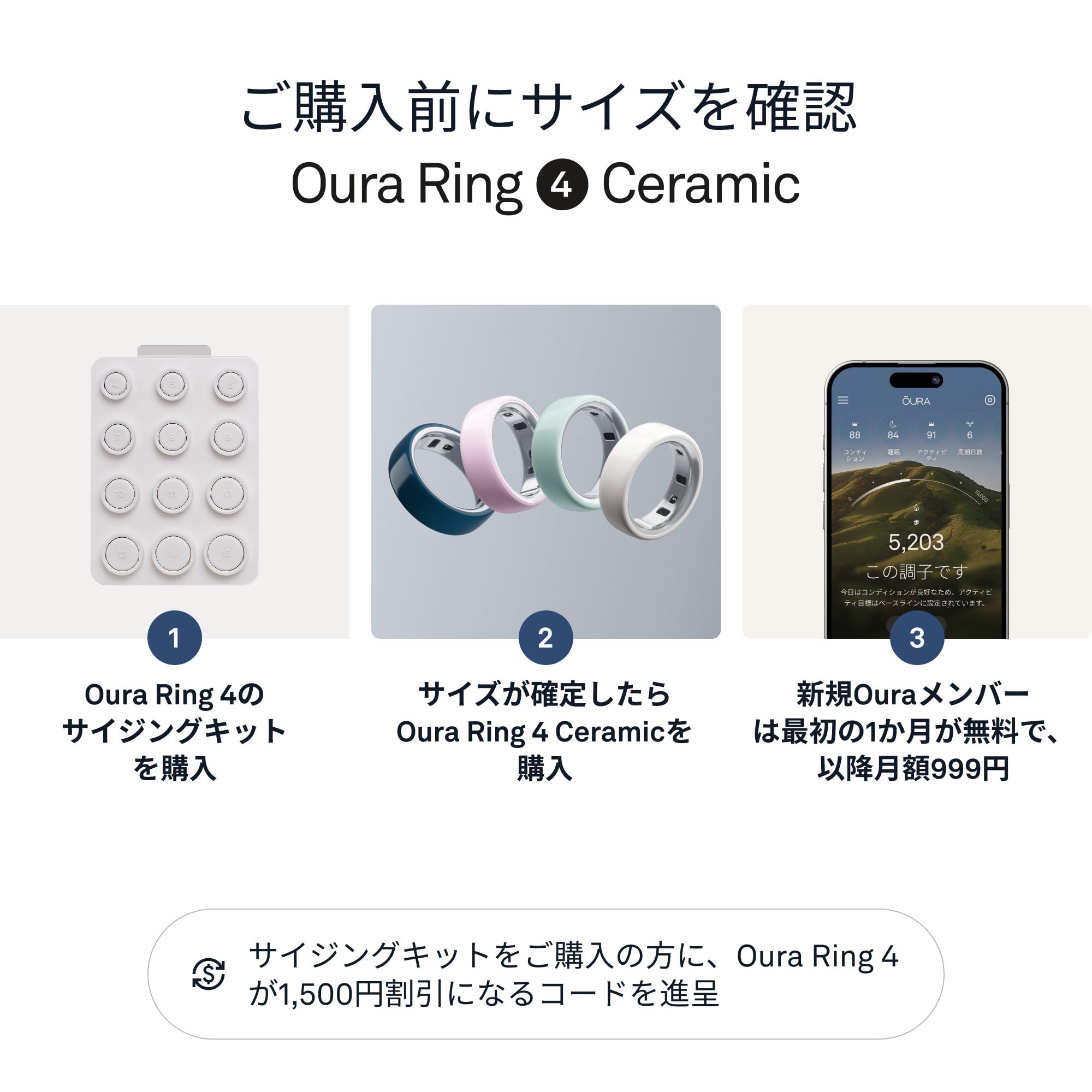 Amazon.co.jp: Oura Ring 4（オーラリング 第4世代）セラミック 