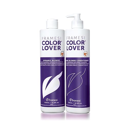 Framesi Color Lover Dynamic Blonde Purple Shampoo Sulfate Free Shampoo Color Treated Hair