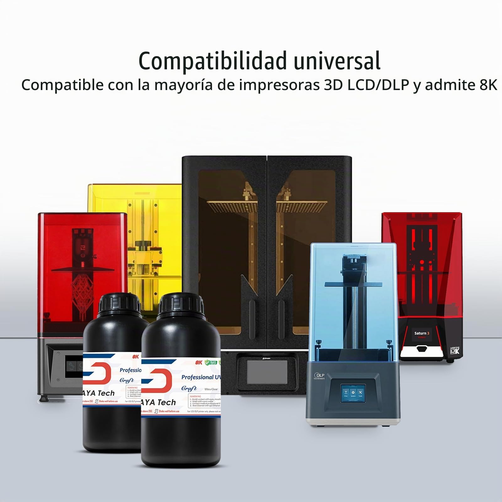 Siraya Tech Craft Resina de Impresora 3D ultratransparente Alta Transparencia No Amarilla como Otras resinas Resina de curado rápido Diseñada para Manualidades para LCD DLP (1 kg, Alta Transparencia)