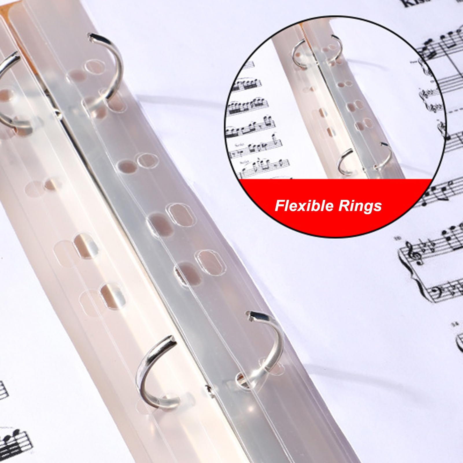 Carpeta de música tamaño A4, 20 fundas de piel sintética, soporte para partituras de piano y guitarra, coro