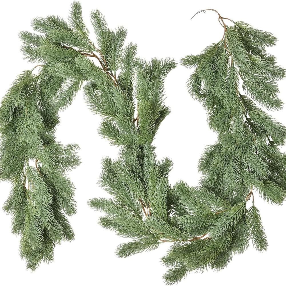 Couronne de cypres en plastique flexible 190 cm pin artificiel Noel