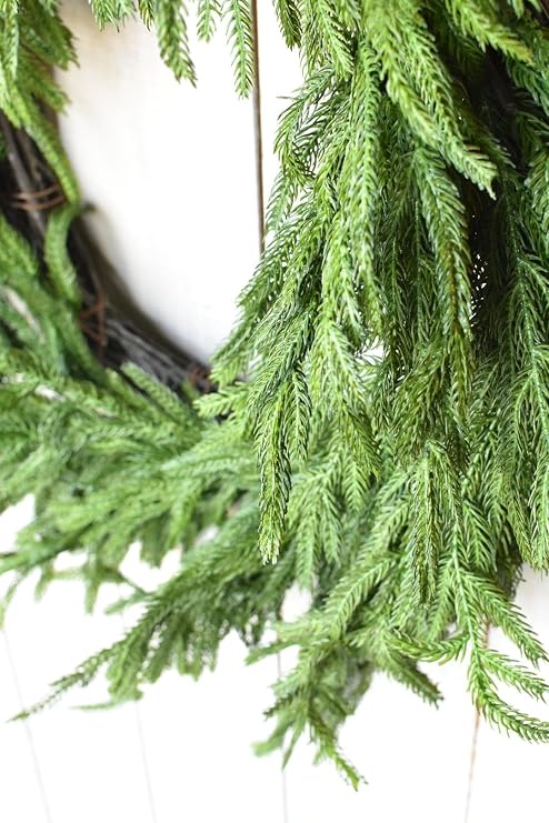 Afloral Real Touch Norfolk Pine Wreath - 24