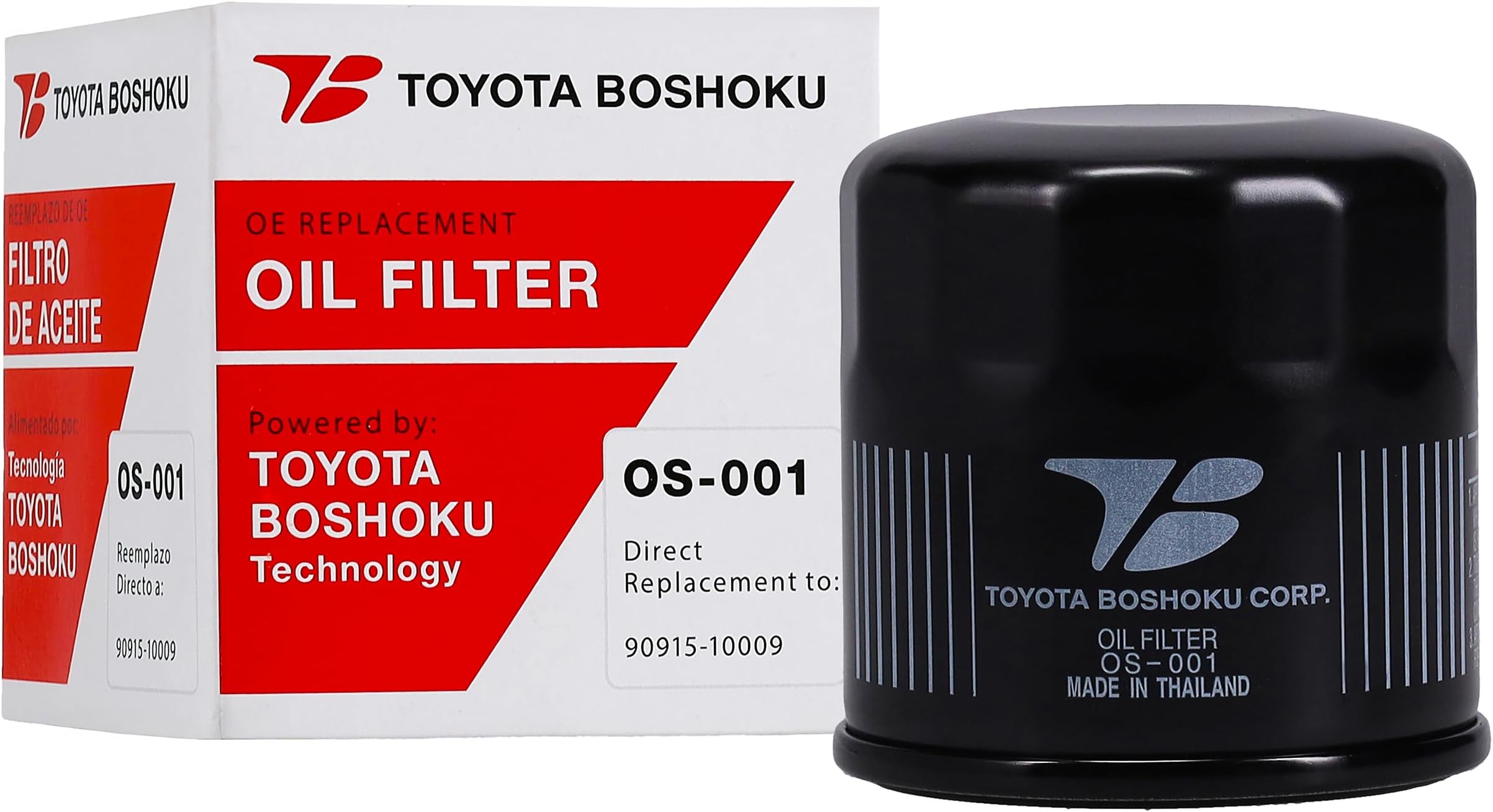 Toyota Boshoku Oil Filter Direct OEM Replacement For 90915-10009 | Fits 1993-2026 Corolla, 2019-2025 RAV4, 2018-2026 Camry, 2021-2025 Sienna, 2022-2026 CorollaCross