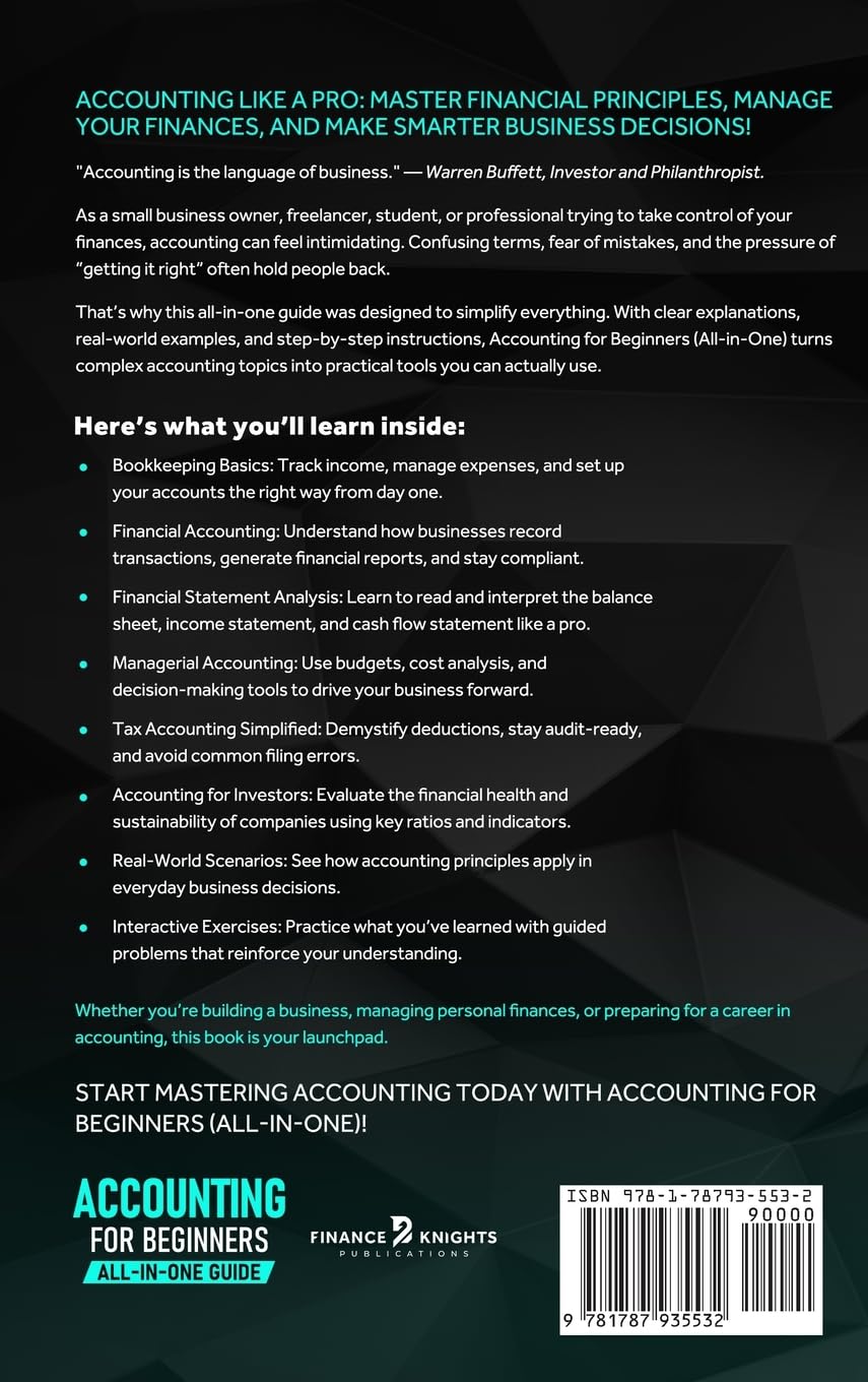 Accounting for Beginners (All-in-One): Everything You Need to Learn Financial & Managerial Accounting Even Without Prior Experience. Master Financial Statements, Taxes, and Business Performance.