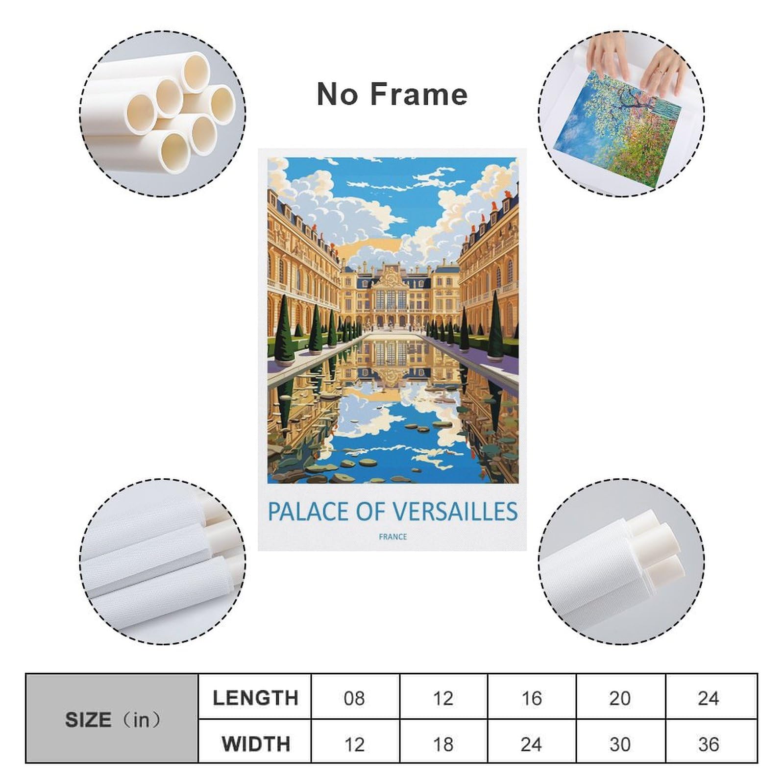Amazon.com: Versailles Palace Travel Print West Versailles Palace