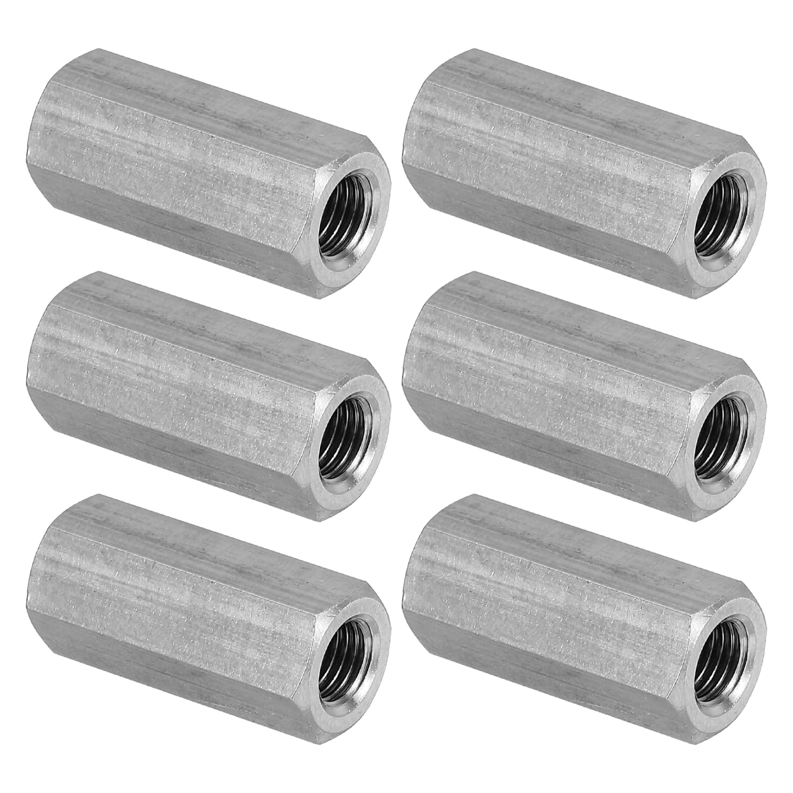 PATIKIL M8 x 1-Pitch 304 Stainless Steel Hex Coupling Nuts