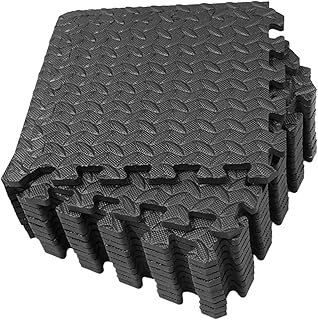 Comprar OFFSCH 6 Piezas Alfombrilla de Suelo Antideslizante con de Puzzle de Espuma EVA con Bordes para Gimnasio Yoga y Ejercicio Acolchado y Seguro