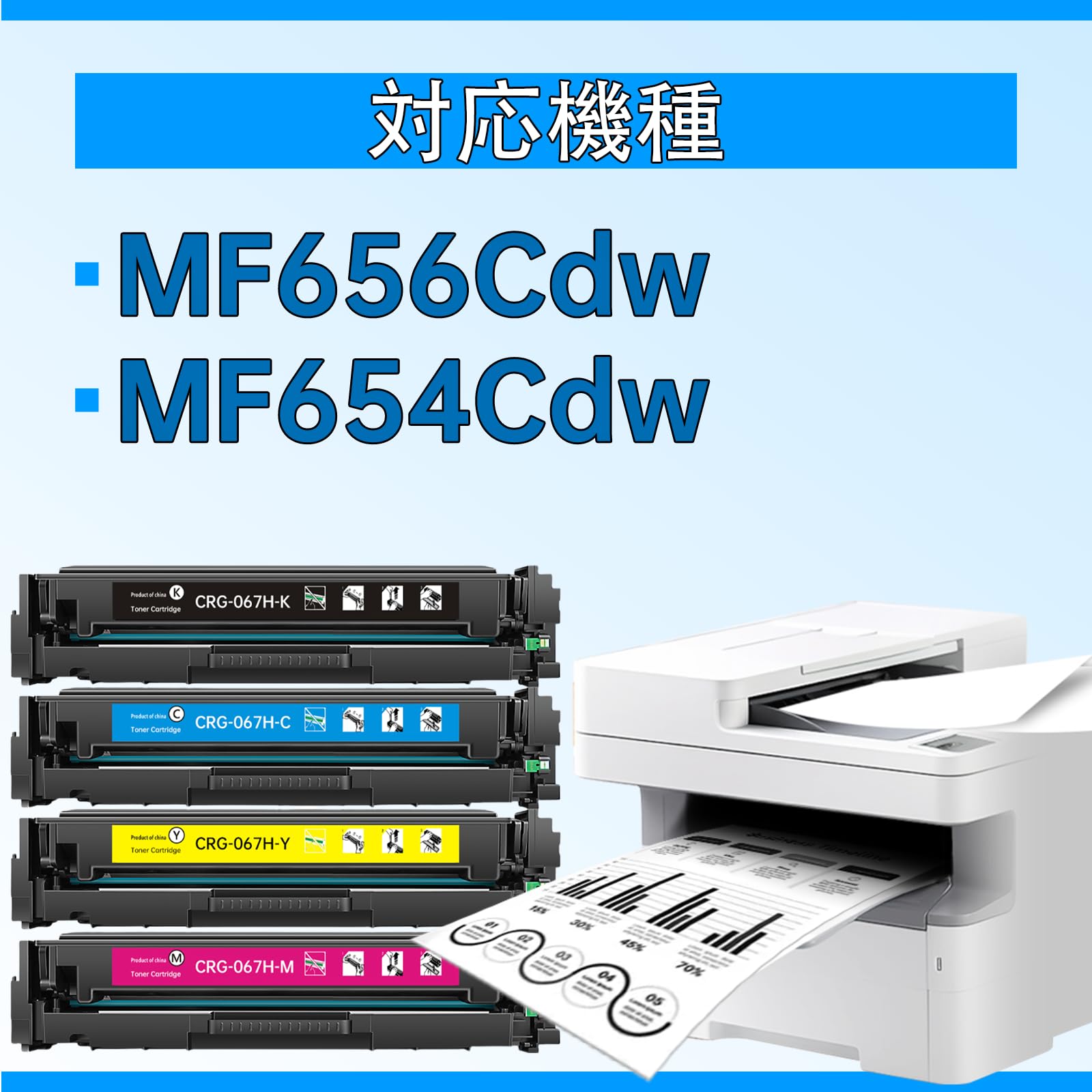 キャノン用 CRG-067Hチップ付き 残量表示 (４色パック) Amazon.co.jp: 【純正品4色】キヤノン トナー067H カラー4色セット