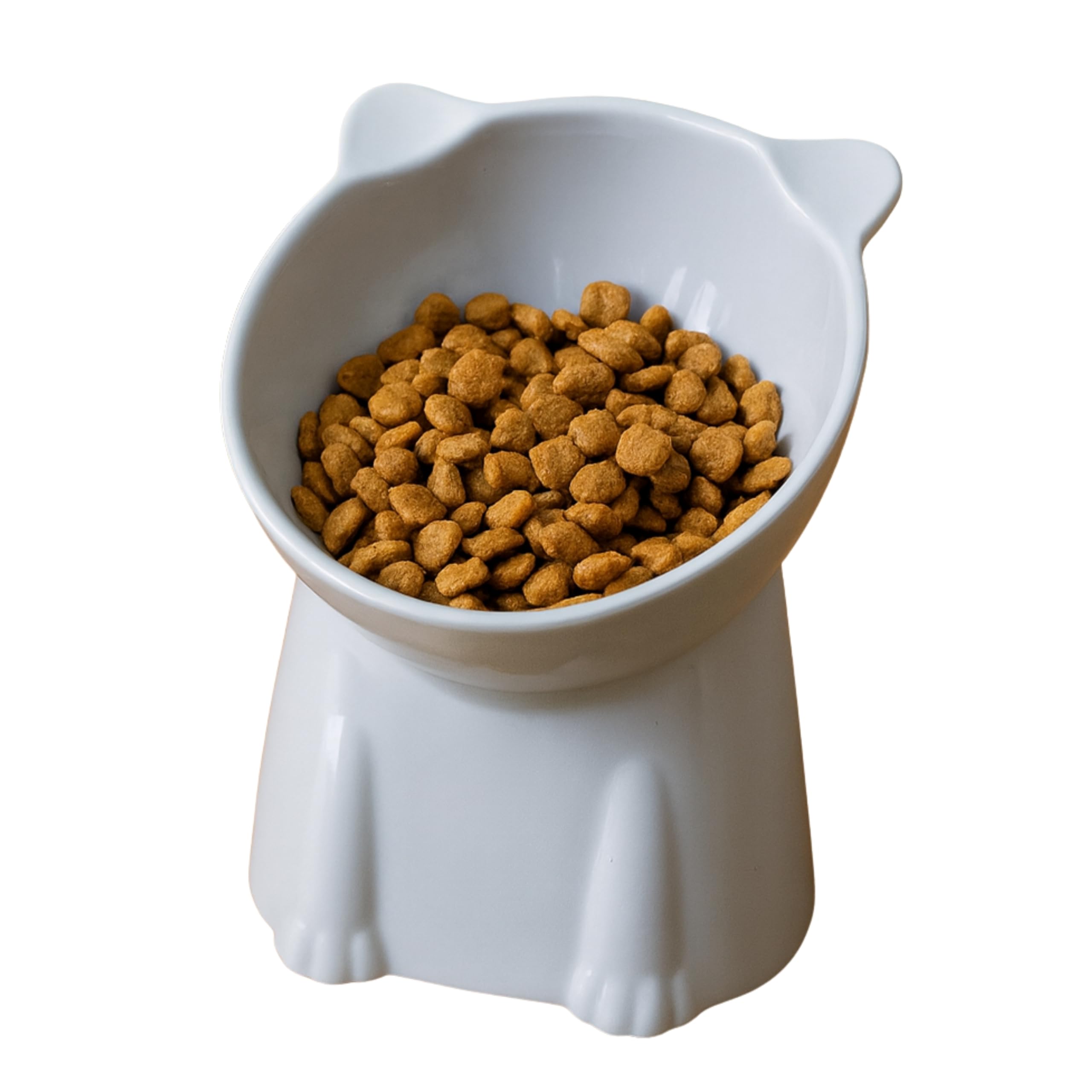 Foodie Puppies Pet Elevated Food and Water Tilted Cat Bowl (Sitting Meow Bowl) | Durable, Anti Vomiting Cat Feeder for Persian Cats Prevent Tipping Over | Elevated Feeder for Cats, Kittens & Puppies-image-12