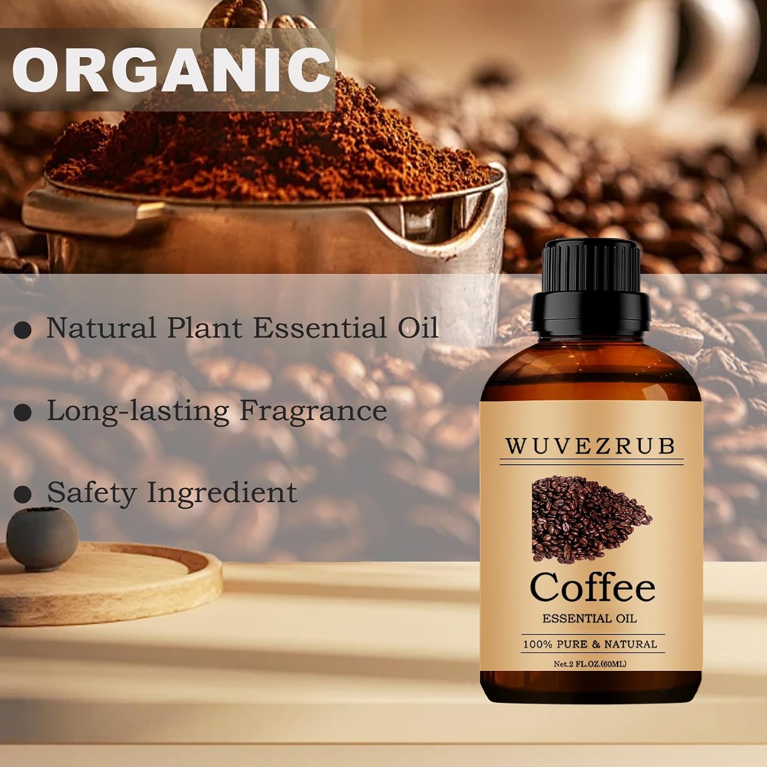 Coffee Essential Oil for Diffuser, Aromatherapy & DIY-60ml image 4