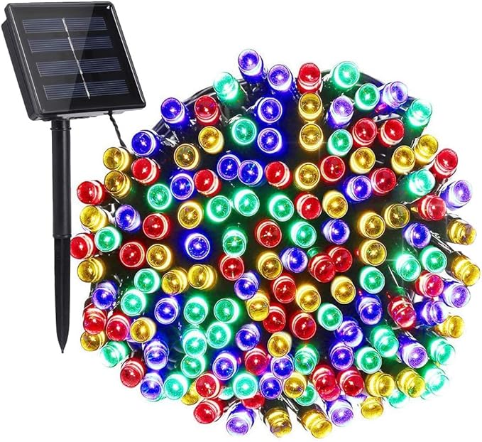 Toodour Solar Christmas Lights, 72ft 200 LED 8 Modes Solar String Lights, Waterproof Outdoor