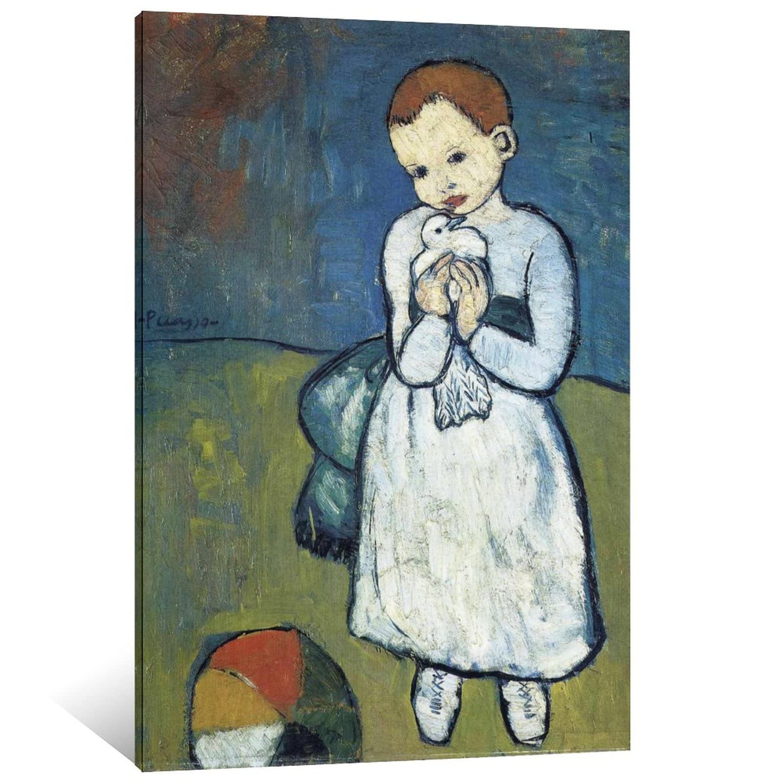 21+ Pablo Picasso Prints Child with Dove 1901 by Pablo Picasso Surrealist Canvas Art Poster And Wall Art Picture Print Modern Bedroom Decor Posters 12x18inch(30x45cm)