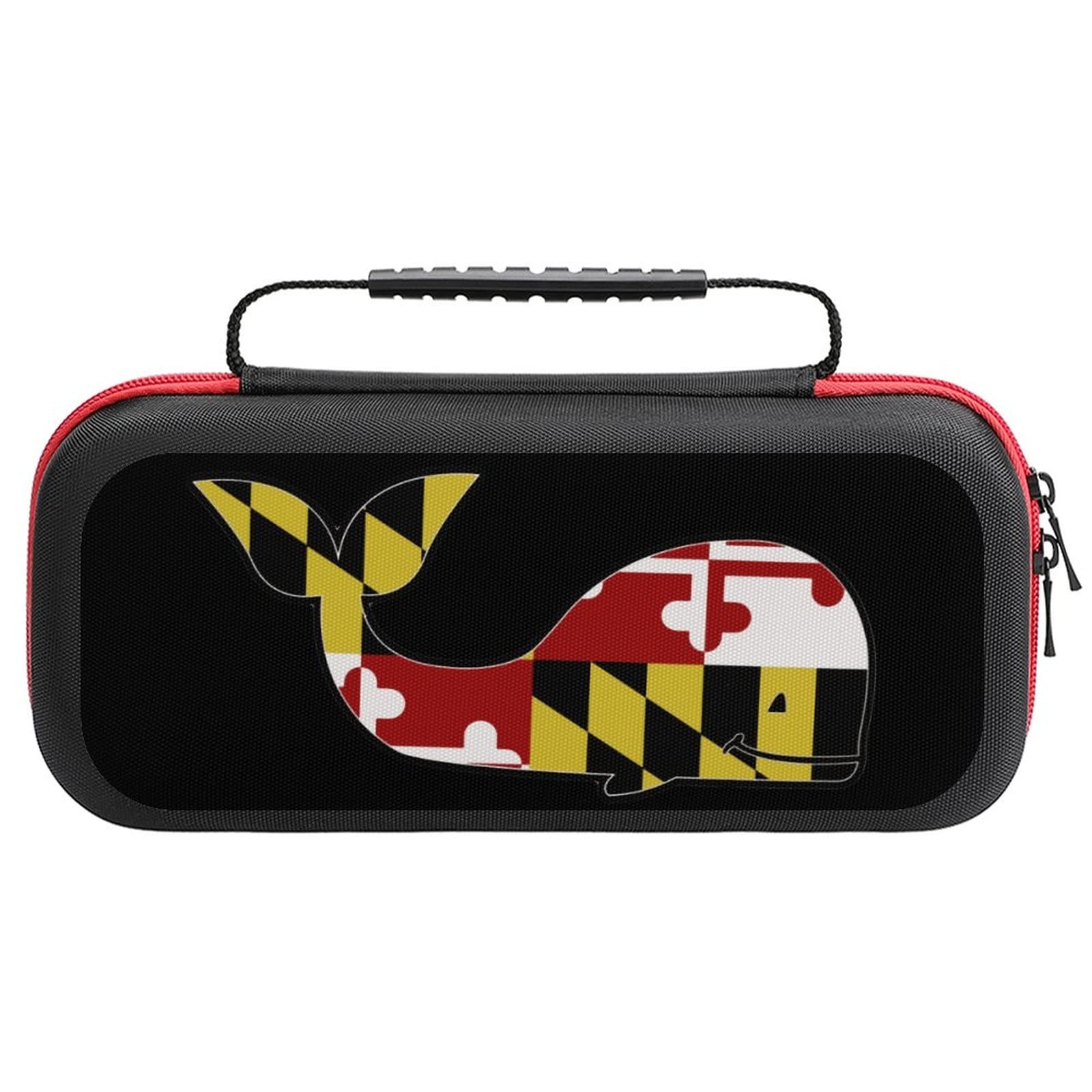 Maryland Flag Whale Carrying Case Storage Bag Compatible With Switch Lite Accessories And Games