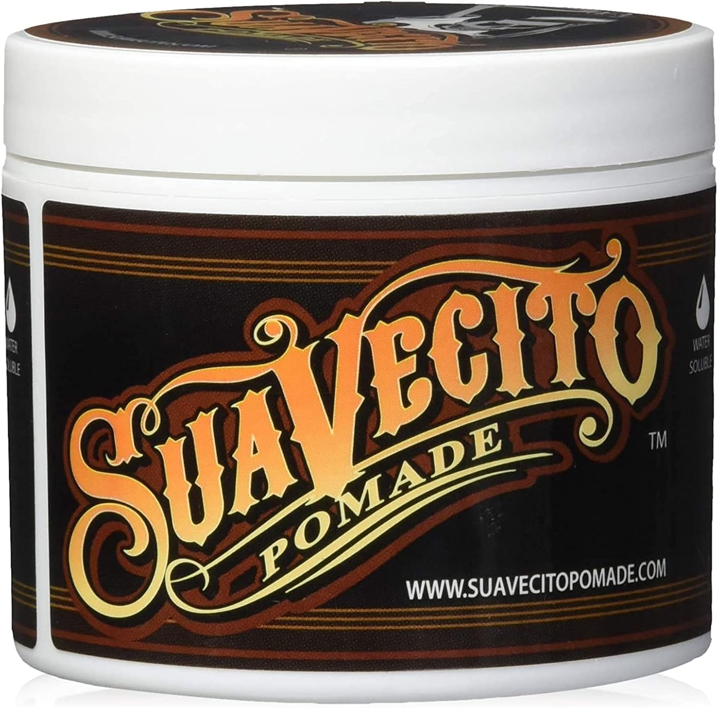 Suavecito Pomade Original Hold 5 oz, 1 Pack For Men - Medium Shine Water Based Flake Free Hair Gel - Easy To Wash Out - All Day For All Hairstyles