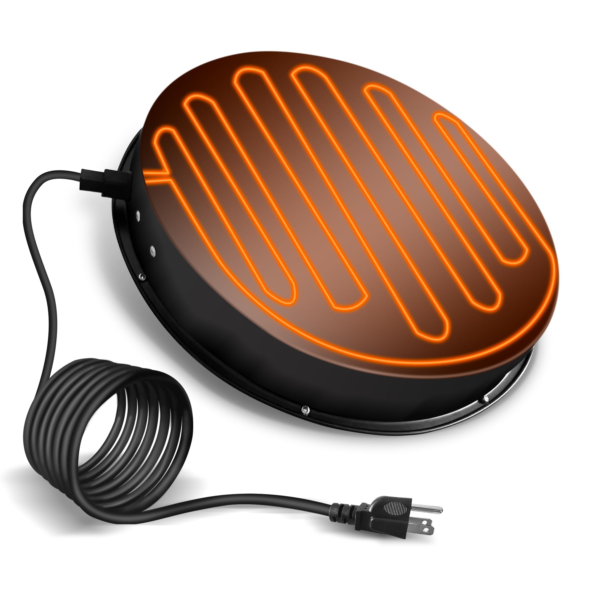 Eggluuz Chicken Water Heater for Winter 110 Watt Chicken Drinker Heated Base with Thermostat and 9.8 FT Power Cord