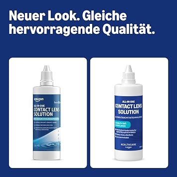 Healthcare by Amazon All-In-One Sodium Hyaluronate Solution for Soft Contact Lenses - Improved Hydration & Comfort 3 x 360ml